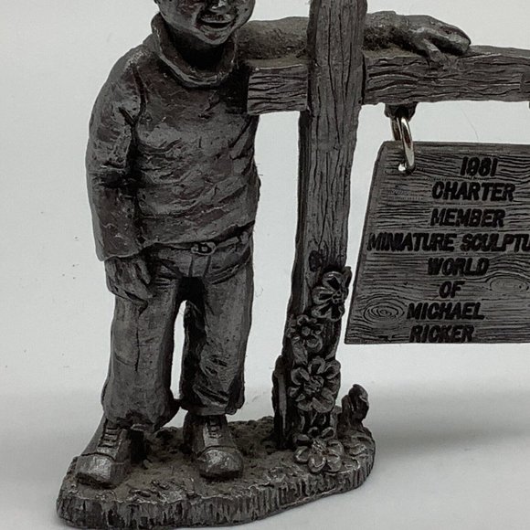 Michael Ritter 1981 Pewter Charter Member Figurine - Picture 8 of 12